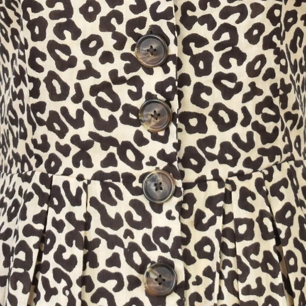 Sea New York Lottie Leopard Midi Dress - 0 - Picture 5 of 11